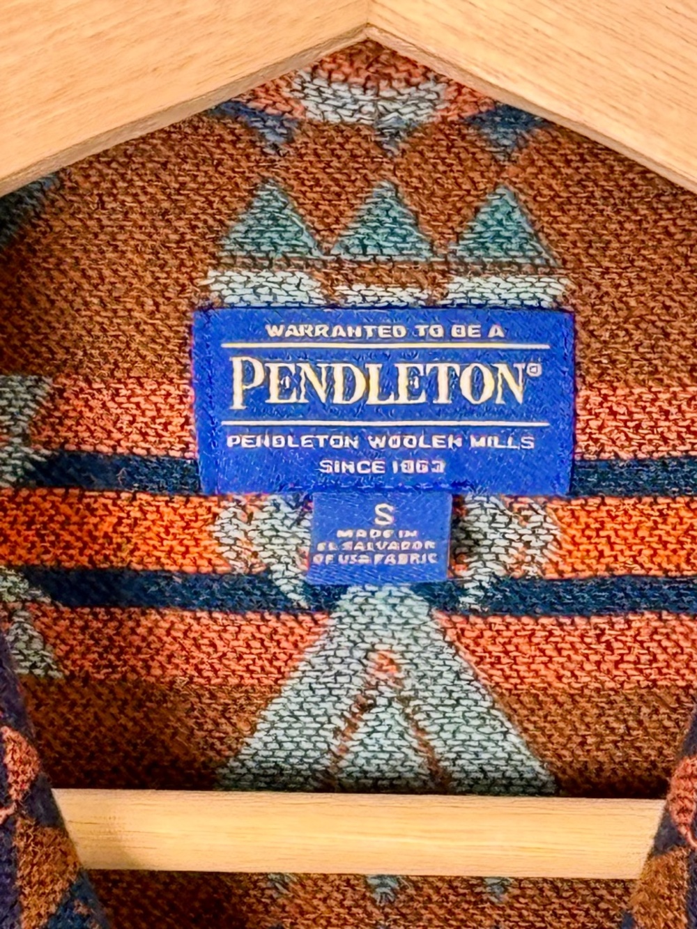 Pendleton Women’s Lowell Wool Southwestern Inspired Turquoise Jacket Sz Small - Picture 4 of 10